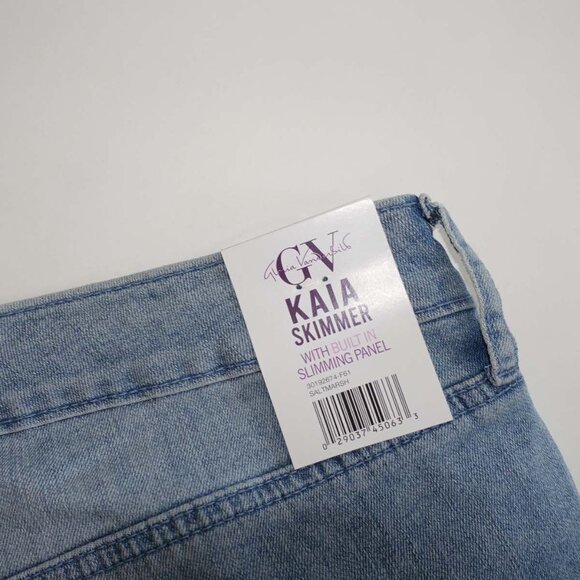 Gloria Vanderbilt Women's Kaia Skimmer Capri Jeans Size 22W NWT Blue High Rise - Picture 8 of 8